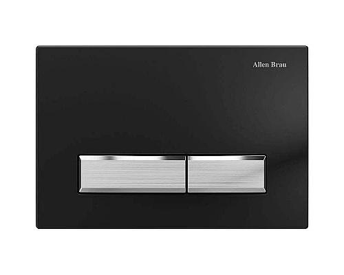 Купить Клавиша смыва Allen Brau Fantasy 9.20004.31 Черная матовая Никель браш в магазине сантехники Santeh-Crystal.ru