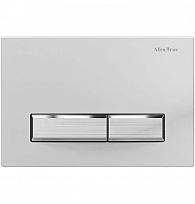 Клавиша смыва Allen Brau Fantasy 9.20004.20 Белая Никель браш