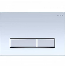 Клавиша смыва Aquatek Slim KDI-0000030 Белая глянцевая Хром