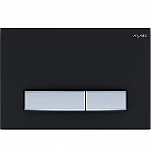 Клавиша смыва Aquatek Slim KDI-0000031 Черная матовая Хром