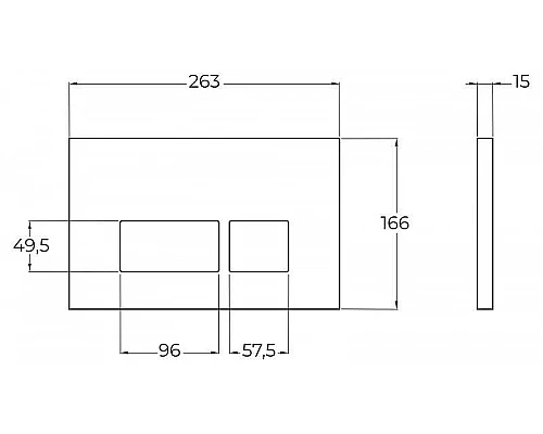 Заказать Клавиша смыва BelBagno BB041CR Хром в магазине сантехники Santeh-Crystal.ru