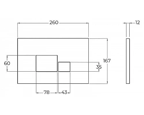 Купить Клавиша смыва BelBagno BB071CR Хром в магазине сантехники Santeh-Crystal.ru