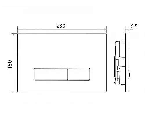 Купить Клавиша смыва BelBagno Genova BB018-GV-BIANCO Белая в магазине сантехники Santeh-Crystal.ru
