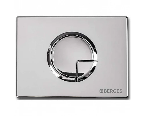 Приобрести Клавиша смыва Berges Novum R3 040023 Хром в магазине сантехники Santeh-Crystal.ru