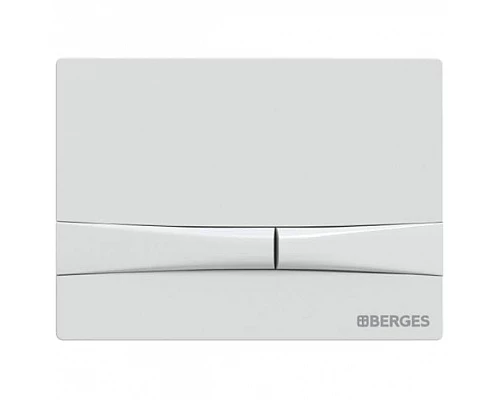 Заказать Клавиша смыва Berges Novum F1 040051 Белая в магазине сантехники Santeh-Crystal.ru