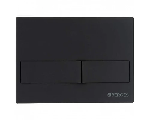 Купить Клавиша смыва Berges Novum L5 040015 Черная в магазине сантехники Santeh-Crystal.ru