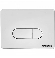 Клавиша смыва Berges Novum D4 040034 Soft Touch Белая