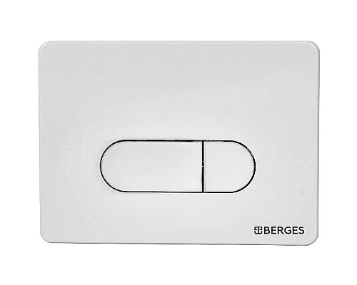 Заказать Клавиша смыва Berges Novum D4 040034 Soft Touch Белая в магазине сантехники Santeh-Crystal.ru