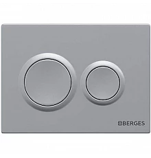 Клавиша смыва Berges Novum O2 040062 Хром матовый
