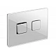 Приобрести Клавиша смыва Cersanit Accento Square 63530 Белая глянцевая стекло в магазине сантехники Santeh-Crystal.ru