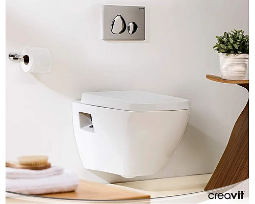 Купить Клавиша смыва Creavit Spa GP7003.00 Хром матовая в магазине сантехники Santeh-Crystal.ru