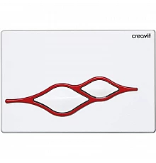 Клавиша смыва Creavit Ufo GP1001.01 Белая Красная