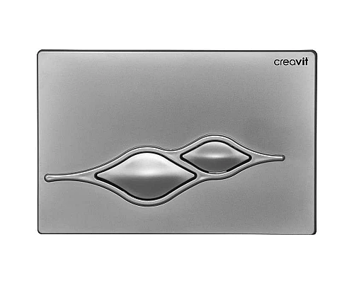 Заказать Клавиша смыва Creavit Ufo GP1002.00 Серая матовая в магазине сантехники Santeh-Crystal.ru