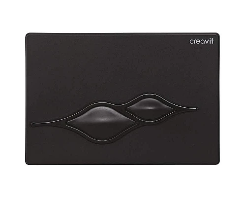 Заказать Клавиша смыва Creavit Ufo GP1002.01 Черная матовая в магазине сантехники Santeh-Crystal.ru