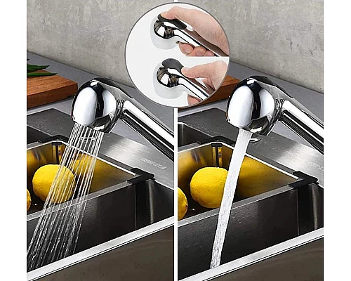 Купить Душевая лейка для кухонного смесителя Frap F26 Хром в магазине сантехники Santeh-Crystal.ru