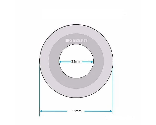 Приобрести Уплотнительная прокладка Geberit 816.418.00.1 63-32 мм в магазине сантехники Santeh-Crystal.ru