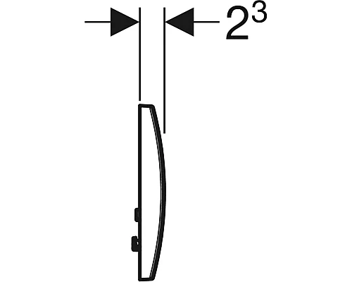 Заказать Клавиша смыва Geberit Delta20 115.127.11.1 Альпийский белый в магазине сантехники Santeh-Crystal.ru