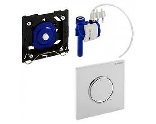 Заказать Кнопка смыва Geberit HyTouch Sigma 10 116.015.KJ.1 белая/обод глянцевый хром в магазине сантехники Santeh-Crystal.ru