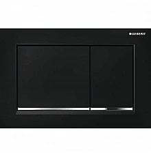 Клавиша смыва Geberit Omega 30 115.080.KM.1 Черная Хром глянцевый