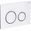Клавиша смыва Geberit Sigma 21 115.884.SI.1 Белая Хром