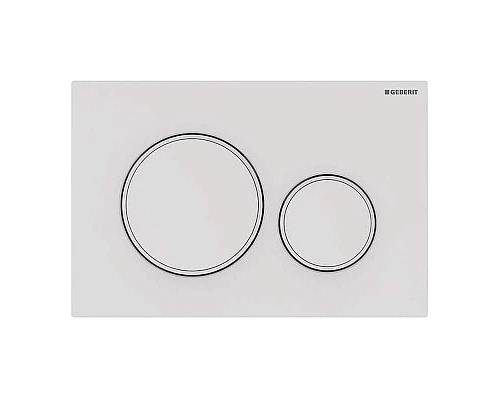 Купить Клавиша смыва Geberit Sigma 20 115.882.01.1 Белый матовый лак в магазине сантехники Santeh-Crystal.ru