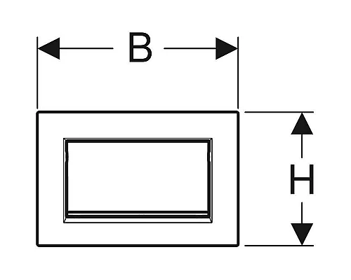 Приобрести Клавиша смыва Geberit Sigma 30 NEW 115.893.14.1 Матовый черный в магазине сантехники Santeh-Crystal.ru
