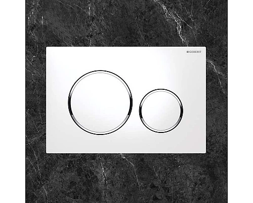 Приобрести Клавиша смыва Geberit Sigma 20 115.882.KJ.1 Белый/хром в магазине сантехники Santeh-Crystal.ru