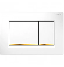 Клавиша смыва Geberit Sigma 30 115.883.KK.1 Белый/золото