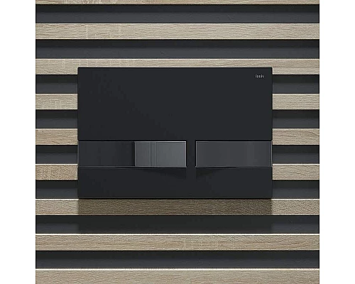 Приобрести Клавиша смыва Iddis Unifix UNI06BCi77 Черная матовая Хром в магазине сантехники Santeh-Crystal.ru