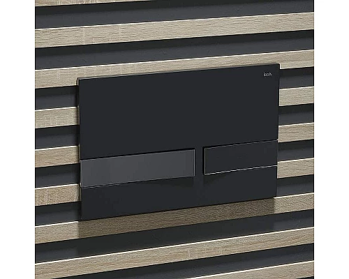 Приобрести Клавиша смыва Iddis Unifix UNI06BCi77 Черная матовая Хром в магазине сантехники Santeh-Crystal.ru