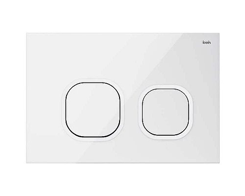 Купить Клавиша смыва Iddis Uniglass UNG01GWi77 Белая в магазине сантехники Santeh-Crystal.ru