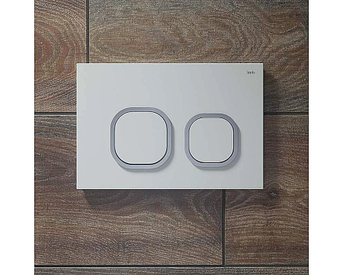 Приобрести Клавиша смыва Iddis Uniglass UNG01WCi77 Белая Хром в магазине сантехники Santeh-Crystal.ru