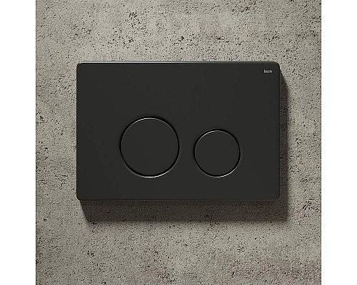 Купить Клавиша смыва Iddis Unisteel UNS01MBi77 Черная матовая в магазине сантехники Santeh-Crystal.ru