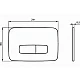 Приобрести Клавиша смыва Ideal Standard Oleas M3 R0123AA Хром в магазине сантехники Santeh-Crystal.ru