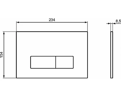 Приобрести Клавиша смыва Ideal Standard Oleas M2 R0121AC Белая в магазине сантехники Santeh-Crystal.ru