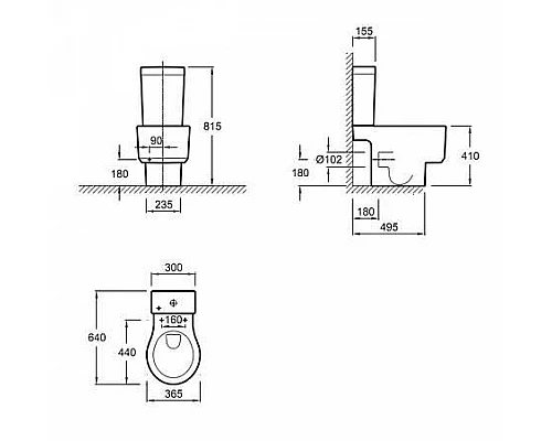 Приобрести Бачок для унитаза Jacob Delafon Formilia E4771-00 Белый в магазине сантехники Santeh-Crystal.ru