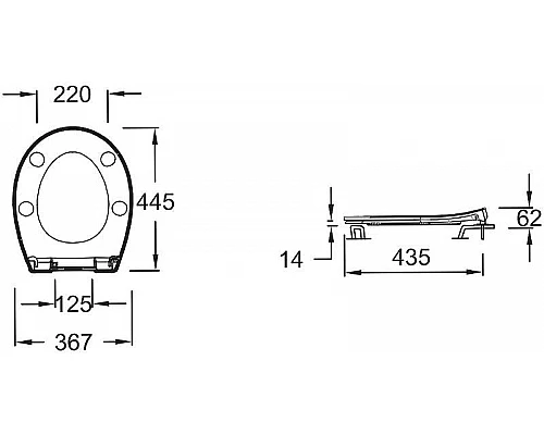 Приобрести Сиденье для унитаза Jacob Delafon Patio E23157-00 Белое с микролифтом в магазине сантехники Santeh-Crystal.ru