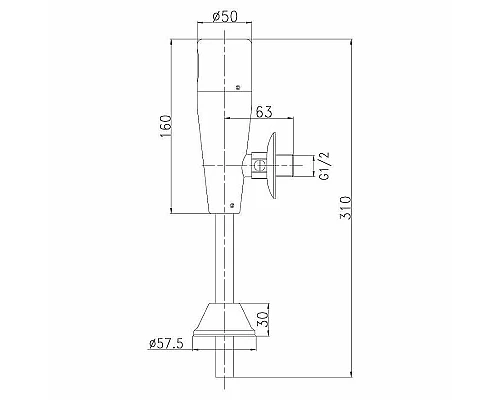 Купить Смывное устройство Lemark Project LM4654CE для писсуара сенсорное Хром в магазине сантехники Santeh-Crystal.ru
