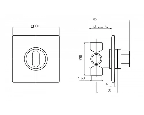 Приобрести Переключатель потоков Migliore Kvant 26087 Хром в магазине сантехники Santeh-Crystal.ru
