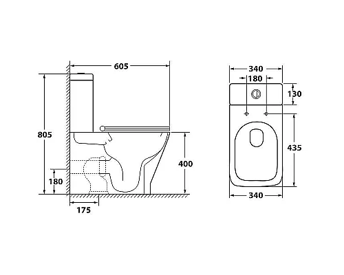 Купить Бачок для унитаза Owl 1975 Gap Ruta-G OWLT200901/2 Белый в магазине сантехники Santeh-Crystal.ru