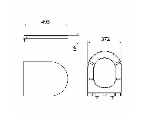 Приобрести Сиденье для унитаза Point Виктория PN46061 Белое с Микролифтом в магазине сантехники Santeh-Crystal.ru