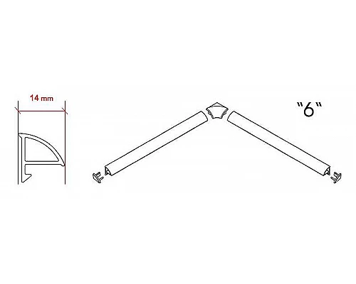 Купить Набор заглушек и уголков Ravak 6 B440000001 Белый в магазине сантехники Santeh-Crystal.ru