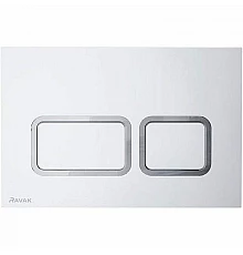 Клавиша смыва Ravak Twin Flat X01739 Сатин