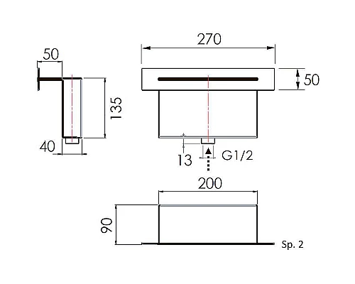 Купить Излив для смесителя Remer 359XS Хром в магазине сантехники Santeh-Crystal.ru