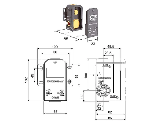 Купить Скрытая часть для смесителя Remer RRBOX G 1/2 в магазине сантехники Santeh-Crystal.ru