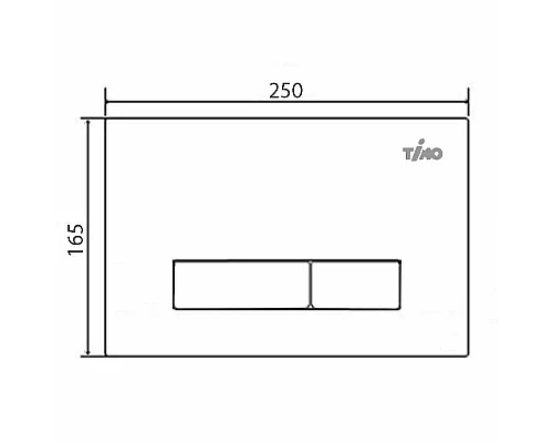 Приобрести Клавиша смыва Timo Inari FP-003MB Черная матовая в магазине сантехники Santeh-Crystal.ru