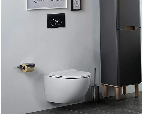 Приобрести Клавиша смыва Vitra Sirius 740-0411 Черная матовая в магазине сантехники Santeh-Crystal.ru