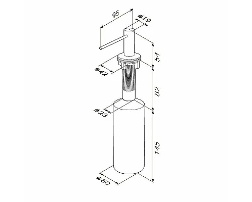 Купить Дозатор для моющего средства AM.PM Gem A9037211 Сатин в магазине сантехники Santeh-Crystal.ru