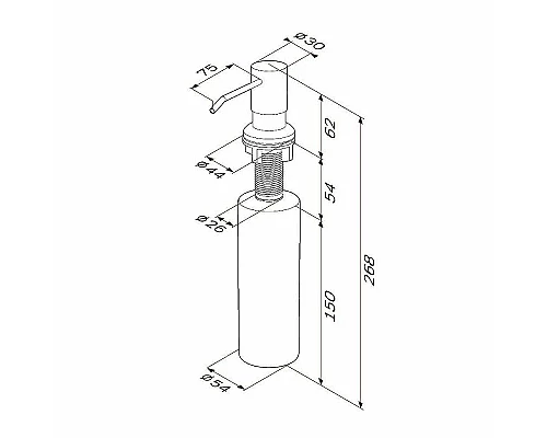 Приобрести Дозатор для моющего средства AM.PM X-Joy A8437111 Сатин в магазине сантехники Santeh-Crystal.ru