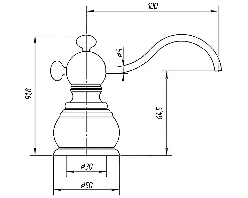 Заказать Дозатор для моющего средства Migliore Complementi 21964 Хром в магазине сантехники Santeh-Crystal.ru